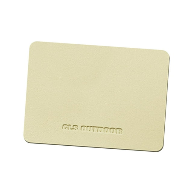 DOLITY PU Leather Table Mat Flooring Meal Mat Placemat for BBQ Dining Table Kitchen Beige 27.5cmx19cm