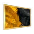 thumbnail image 2 of Designart 'Marriage of Black and Yellow' Modern Framed Art Print, 2 of 4
