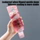 thumbnail image 5 of Vaso De Agua De Plástico Botella de agua portátil de plástico rosa con medidor de tiempo, 750 ml, a prueba de fugas, para preparar té (1 unidad) Rkxzt, 5 of 8
