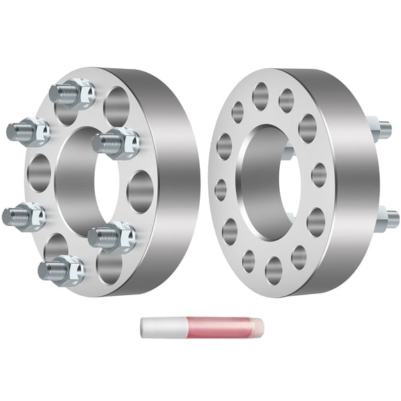 ECCPP fit for 2003-2008 for Isuzu Ascender 1.5" 6 lug Wheel Spacers 6x5 6X127 Wheel Spacers Kits 12x1.5 Studs 78.3mm silver