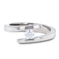 thumbnail image 3 of ANNA Tension Set Titanium Diamond Ring, 3 of 3