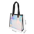 thumbnail image 3 of Unique Bargains Edged Reusable Gift Bag Multicolor For All Occasions 1Pc Black Multicolor, 3 of 5