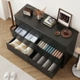 thumbnail image 6 of Dresser for Bedroom,6 Drawer Double Dresser, Anti-Tip Safety, Modern Wood Chest of Drawers, Black, 6 of 8
