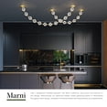 thumbnail image 4 of Alora Lighting PD321708NB-RT Marni 5-Ft Wide 3000K Led Linear Pendant - Brass, 4 of 7