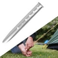thumbnail image 6 of Tent Stakes Pegs Tent Nails Stake Hiking Beach Ground Pins Stakes Aluminum Alloy Lightweight Ground Nails Camping Tents Nails for Lawn Patio, 6 of 8