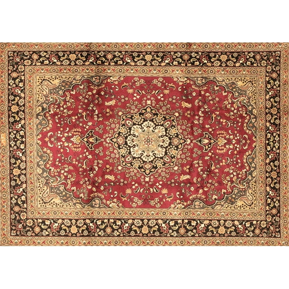 Ahgly Company Indoor Rectangle Persian Brown Traditional Area Rugs, 2' x 4'