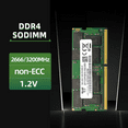 thumbnail image 1 of Ordinateur Portable DDR4L RAM 32 Go 16 Go 8 Go 4 Go Mémoires DR4L 3200MHz 2666MHz 2400MHz 2133MHz Notebook 1.2V 260pin Sodimm Mémoire RAM DDR4L 32 Go 2666, 1 of 4