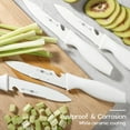 thumbnail image 4 of 4 Pcs Paring Knife, 4.5 inch Kitchen Knife Set, Small Kitchen Knife, Ultra Sharp and Durable Fruit Knife with Bottle Opener Design, Utility knives for Home and Kitchen German Stainless Steel, 4 of 6