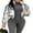 Silver, variant on Michellecmm Women's Metallic Puffer Jacket Winter Warm Stand Collar Quilted Coat Zip Up Outwear