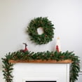 thumbnail image 3 of Northlight Real Touch™ Pre-Lit Mixed Noble Spruce Wreath - 24" - Clear Lights, 3 of 9