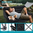 thumbnail image 6 of Sunyrisy Oversized Double Camping Chair, Folding 2-Person Loveseat with Fully Padded Seats, Heavy-Duty Duo Camping Couch, Portable Lawn Chair with Carrying Bag, 6 of 9