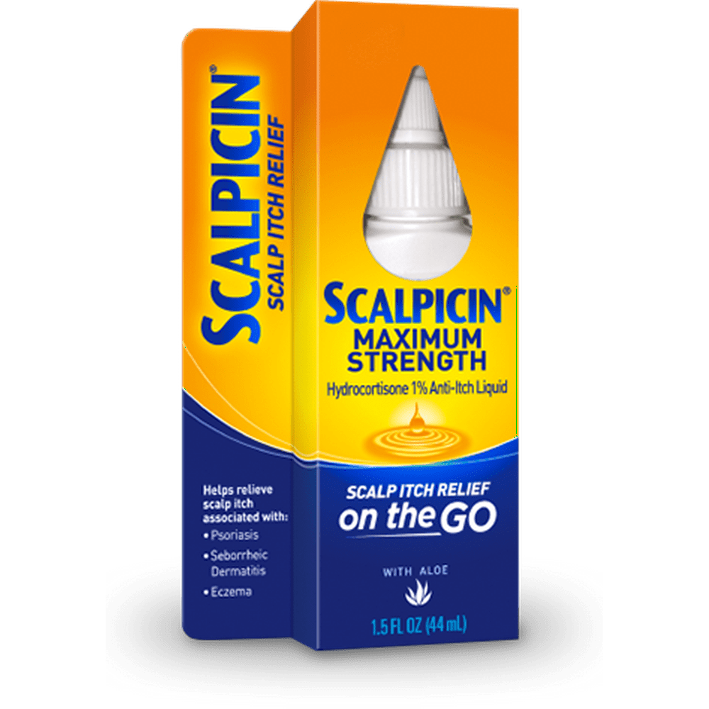 2 Pack Scalpicin Max Strength Scalp Itch Treatment 1.5oz Each