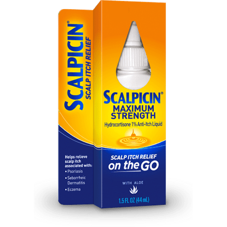 2 Pack - Scalpicin Max Strength Scalp Itch Treatment 1.5oz (Best Way To Stop Itchy Scalp)