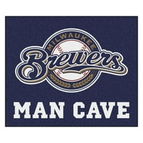 MLB - Milwaukee Brewers Man Cave Tailgater Rug 5'x6'