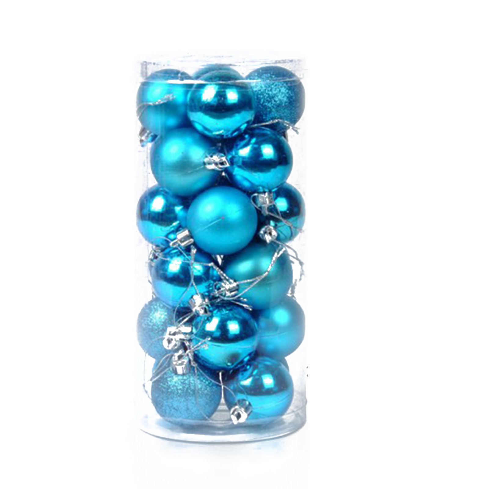 SJENERT 24Pcs Christmas Tree Balls Ornaments for Xmas Tree 40mm