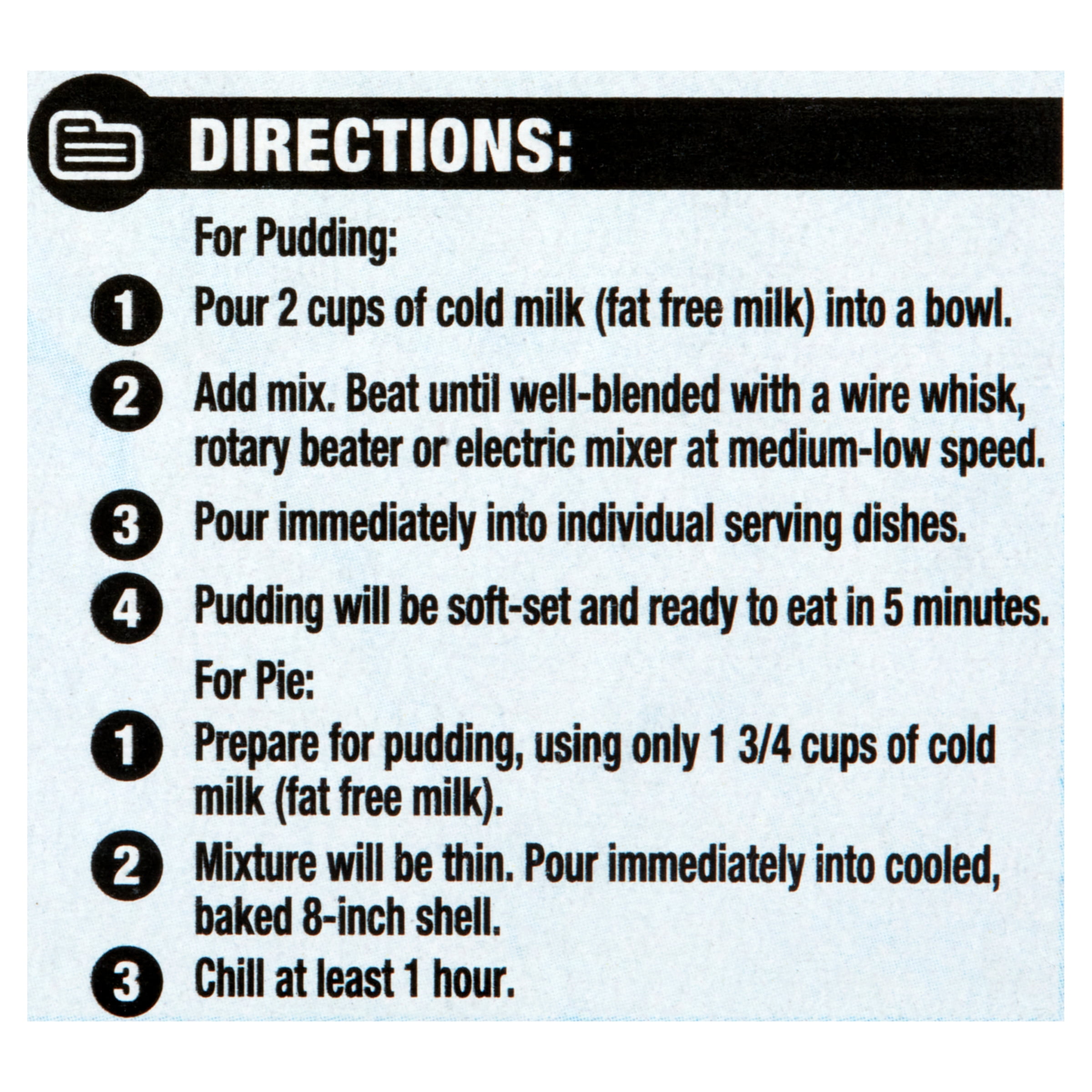 Great Value Sugar Free Vanilla Instant Pudding and Pie Filling, 1.34 oz