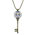 thumbnail image 1 of Peking Opera Head Colorful Xiangjianghui Key Necklace Pendant Tray Embellished Chain, 1 of 3