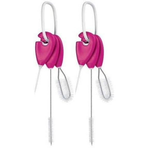 OXO Tot Straw and Sippy Cup Top Cleaning Set - 2 Sets (Pink)