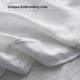 thumbnail image 3 of Funda de almohada Simple&Opulence de lino francés, tamaño king, juego de 2, 3 of 5