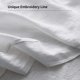 thumbnail image 3 of Funda de almohada Simple&Opulence de lino francés, tamaño king, juego de 2, 3 of 5