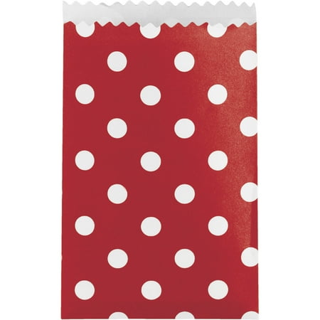 Small Classic Red Dot Treat Bag, 20 Pk