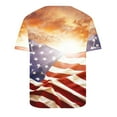 thumbnail image 5 of Nrmvnmi Men's Henley Patriotic Shirts American Flag Short Sleeve Casual Basic Tee Summer Button Henley Soild T Shirts Independence Day, 5 of 5