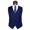 Dark Blue XXL, variant on Men Solid Color Sleeveless Back Straps Single-breasted Slim Business Waistcoat