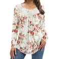 thumbnail image 3 of FOLUNSI Women's Plus Size Tops Long Sleeve Lace Pleated Blouses Tunic Tops New Arrivals M-4XL, 3 of 6