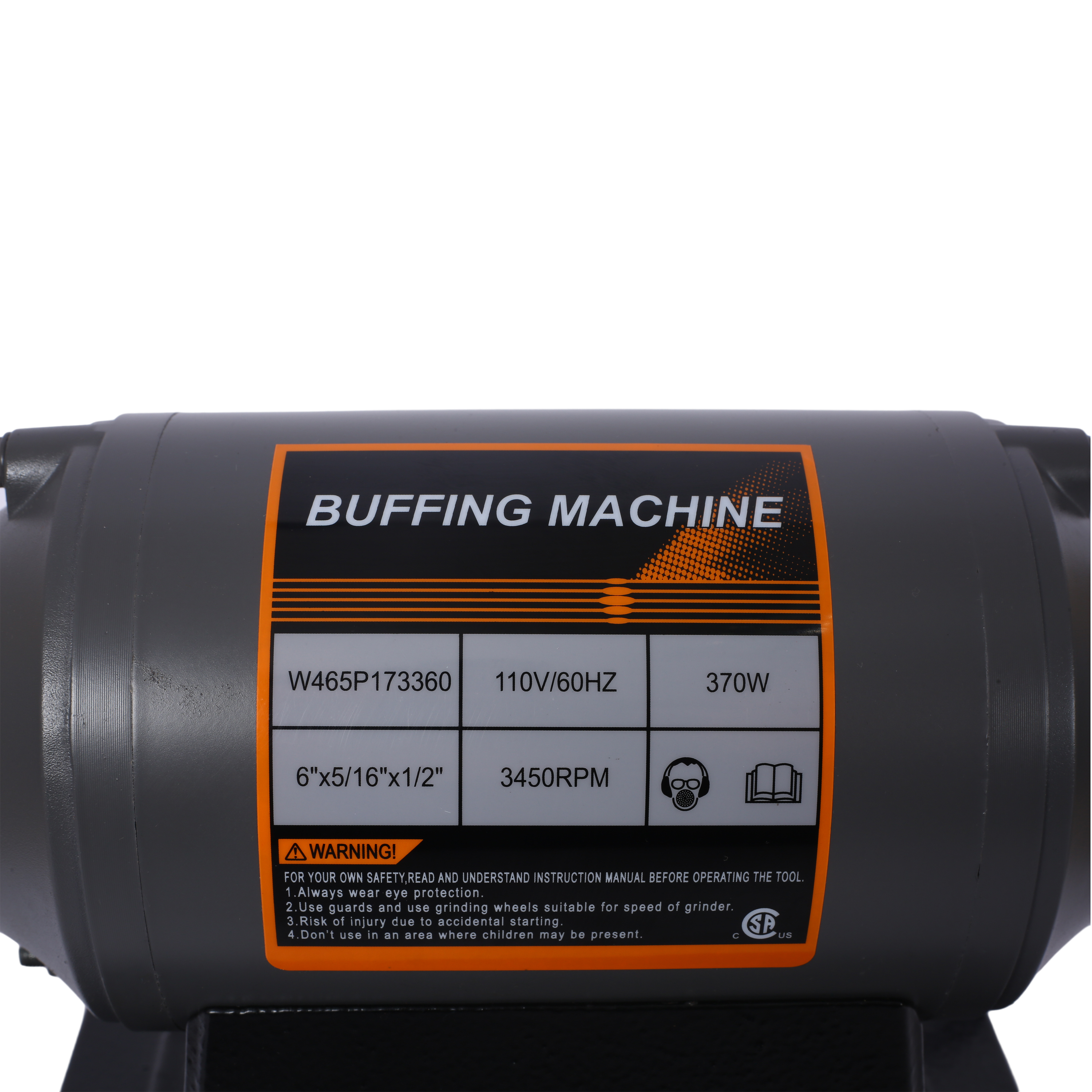 Electric Polisher Benchtop Buffer Grinder  - Includes 4PCs 80Ply Thic Buffing Wheels  Ideal Benchtop Buffing Machine for Polishing  Metal, Jewelry, Knives, Wood, Jade, and Plastic