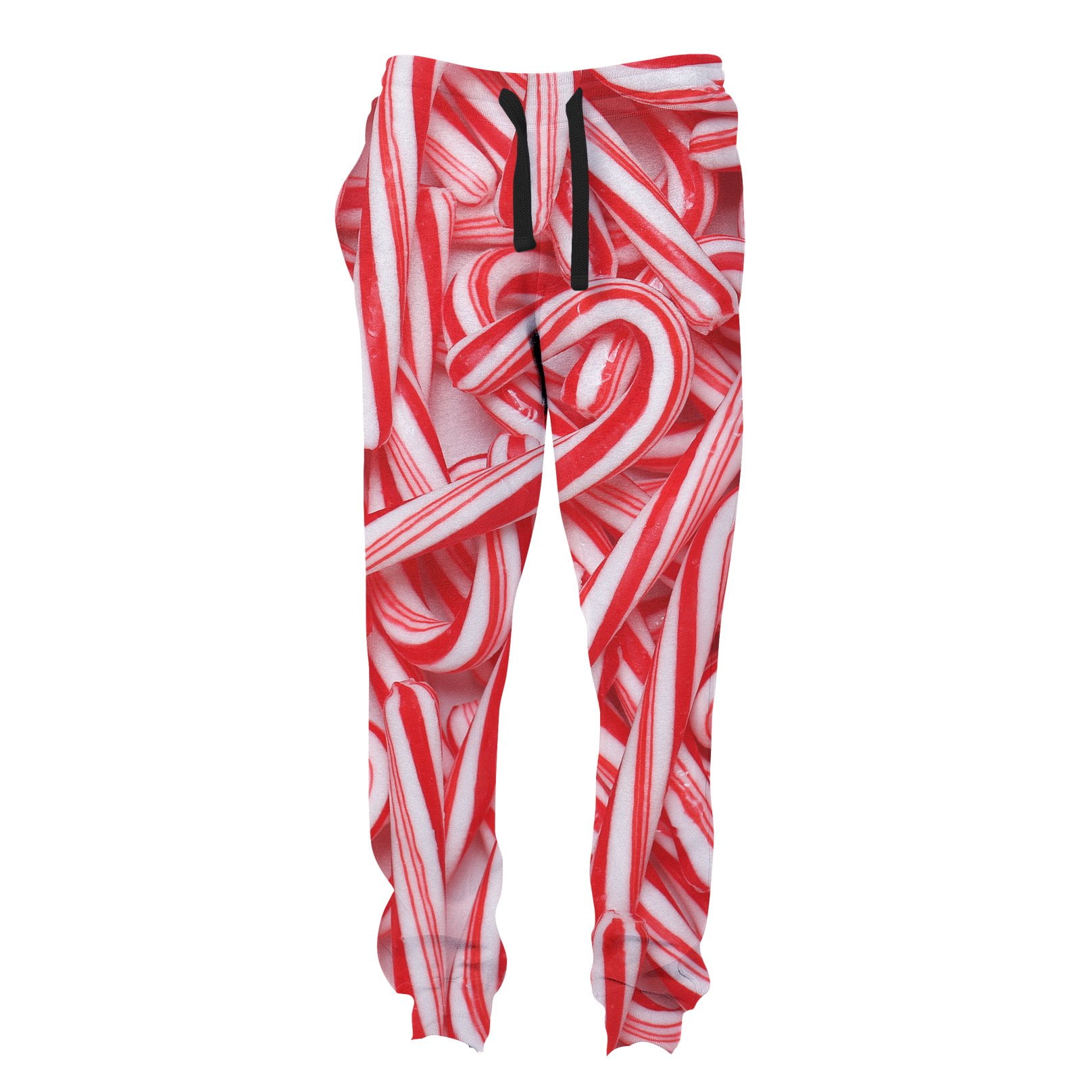 Candy Cane Obsessed Graphic Jogger Pants Unisex, Up to 4XL Walmart