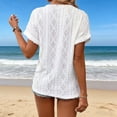 thumbnail image 6 of Kezqiaxn Womens Summer Tops Short Sleeve v-neck Loose Button Down Shirt Blouses for Women Dressy Casual Fashion Clothing 2026, 6 of 6