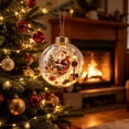 thumbnail image 2 of suore Christmas Decor, Glowing Christmas Story Ornament, 3.1In Mini Holiday Scene in Christmas Balls with Lights, Xmas Tree Ornaments for Mantel Outdoor Indoor Holiday Decoration & Gift, 2 of 8
