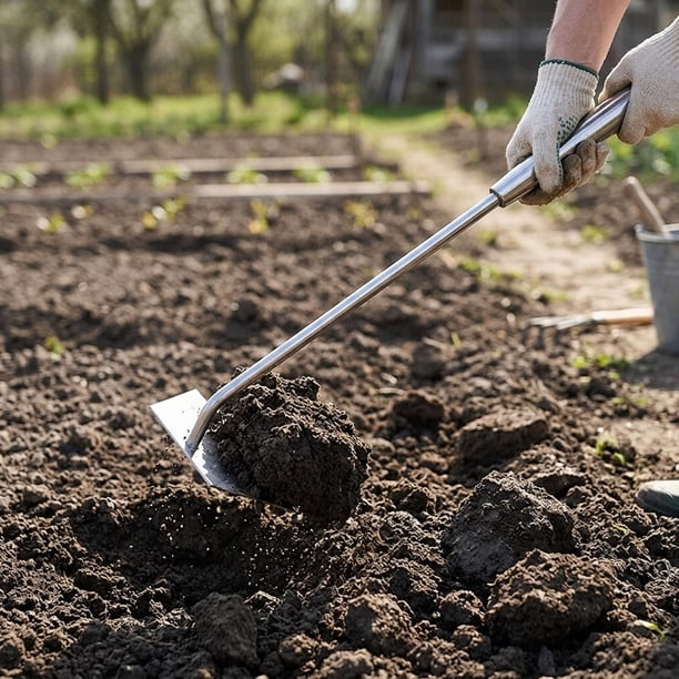 trapezoidal para jardín, herramienta versátil y portátil para deshierbar, herramienta para aflojar tierra en granjas, balcones y jardines. Pequeño