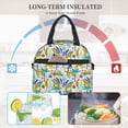 thumbnail image 4 of Naloa Summer Leopard Print Lunch Bag for Women & Men Insulated Lunch Box or Cooler Lunch Tote Bags for Work, Travel, Outdoor, 4 of 5