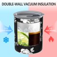 thumbnail image 2 of 12oz Coffee Tumblers Pioneer Flower Floral Print Pattern Stainless Steel Vacuum Insulated Travel Tumbler Coffee Cups Mug with Lid and Straw with Cleaning Brush for Cold & Hot Drinks, 2 of 5