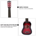 thumbnail image 4 of Guitarra acústica de 21 pulgadas, guitarra de madera portátil de tamaño pequeño para niños (rojo), 4 of 5