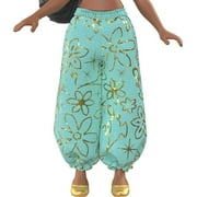Disney Princess Jasmine Small Doll, Black Hair & Brown Eyes, Signature 2-Piece Look with Pants