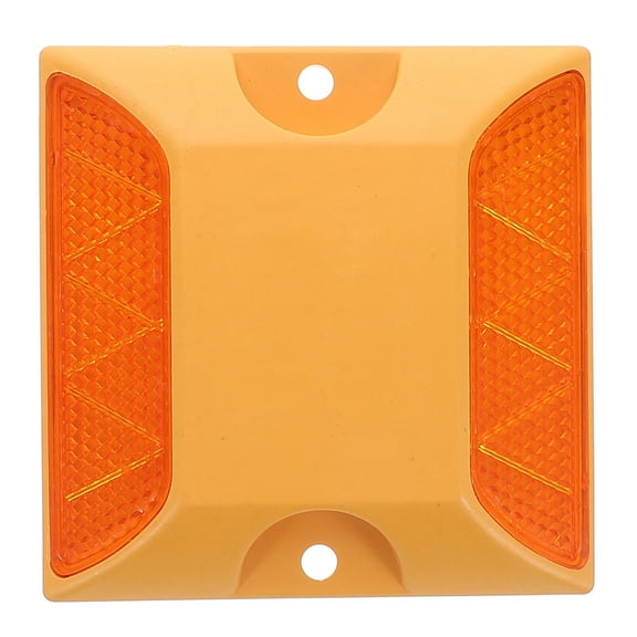 SEWCHICS Slow Moving Vehicle Sign Road Markers Yellow Plastic 2Pcs Safety Warning