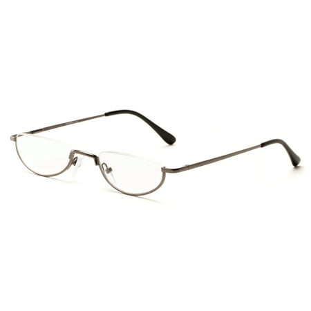 Readers.com | The Lynwood Round Men's & Women's Half Frame Reading Glasses