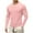 Pink, variant on LNZGNM Men's Long Sleeve T Shirts Longline Stretch V-Neck Shirt Lightweight Slim Fit Solid Color Tee Shirts Stylish Gym Tees,Light Blue M
