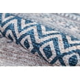 thumbnail image 3 of Morelia Blue Modern Polyester Area Rugs for Living Room Washable Rugs Boho Moroccan Area Rug Soft Geometric Bohemian Distressed Indoor Rug for Bedroom Dining Room Office Foldable Nonslip Rug, 3 of 9
