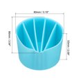thumbnail image 2 of Unique Bargains 5 Channels Split Cups for Paint Pouring, Silicone Paint Pour Cup Reusable Mixing Cup Divider, Blue, 2 of 5