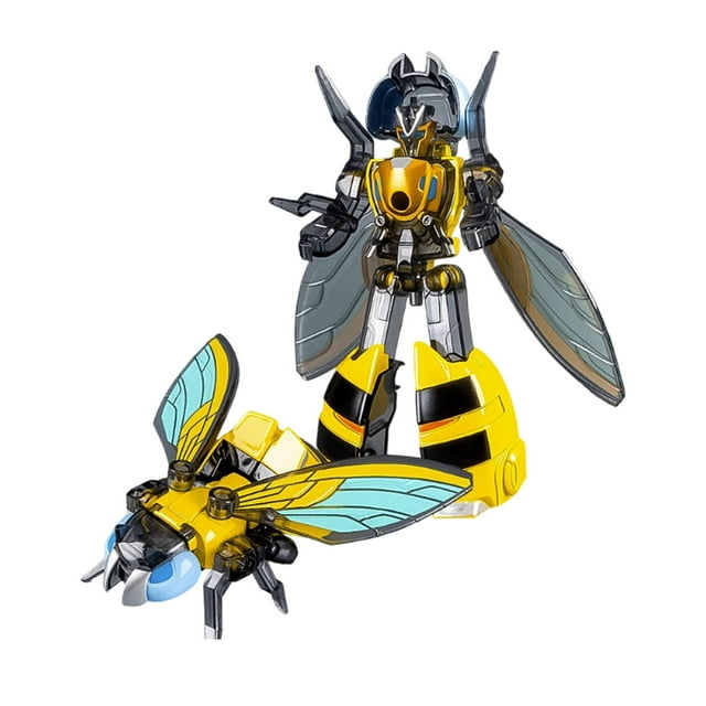 Eoozwa Alloy Insect Deformation Mecha Robot Toy, Transform Bee & Cicada Animal Model, DIY Assembly Action Figure for Collection Gift