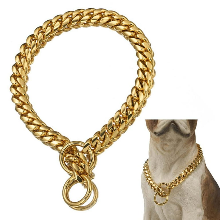 Thick gold top dog chain
