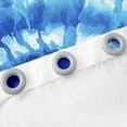 thumbnail image 4 of Manfei Blue Tie Dye Blackout Curtains Set of 2 (52x84 Each),Abstract Flower Window Curtains,Boho bohemian Print Curtains and Drapes,Microfiber Room Decorative, 4 of 6