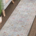 thumbnail image 6 of Boho Geometric Distressed Indoor Runner Rug, Dijon Yellow, 2'6" x 7'6", 6 of 6