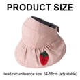 thumbnail image 2 of Sombrero de 54-58cm con circunferencia ajustable, sombrero vacío de verano para mujer, sombrero plegable de ala grande, bonito parasol de fruta, sombrero protector solar, 2 of 5