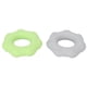thumbnail image 2 of 2 uds anillo ejercitador de dedo de silicona masaje punto convexo anillo fortalecedor de agarre de mano verde gris 30lb, 2 of 8