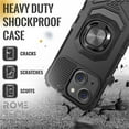 thumbnail image 3 of Rome Tech iPhone 15 Plus Heavy Duty Armor Case - Blue, 3 of 7
