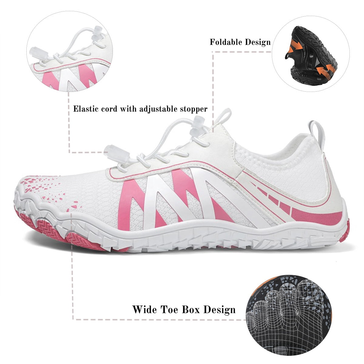 COM STAR Men Quick Dry Lightweight Aqua Shoes Women Breathable Swim Shoes Unisex Barefoot Water Shoes for for Beach, Pool, Hiking, Boating, Surfing & Outdoor